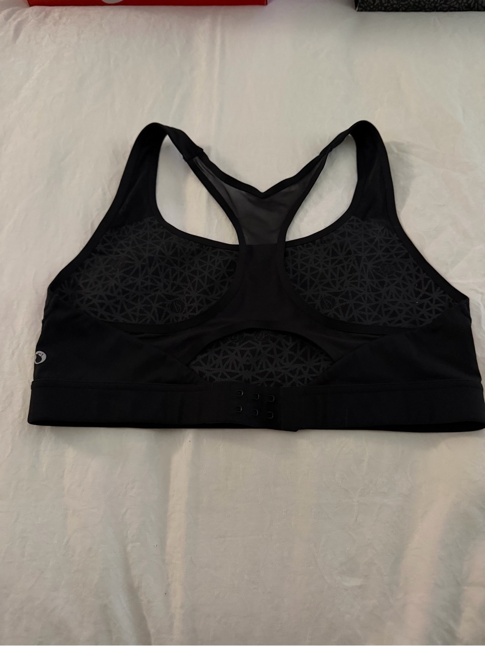 Victoria's Secret Black Racerback Sports Bra with Mesh Back - Picture 2 of 7